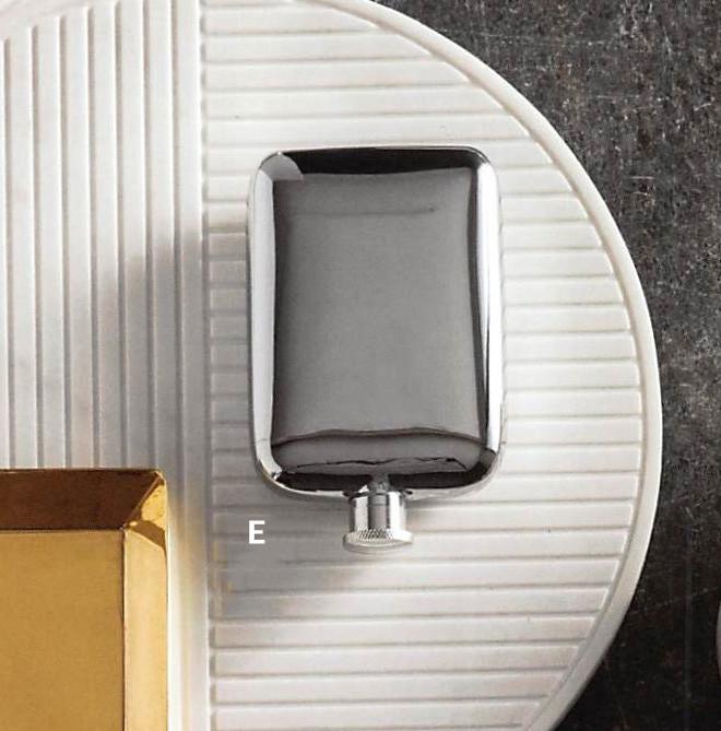 Roost Shapely Pillow Stainless Polished Flasks - Set Of 4