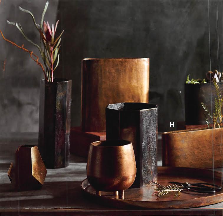 Roost Wide Linear Vases - Set Of 2