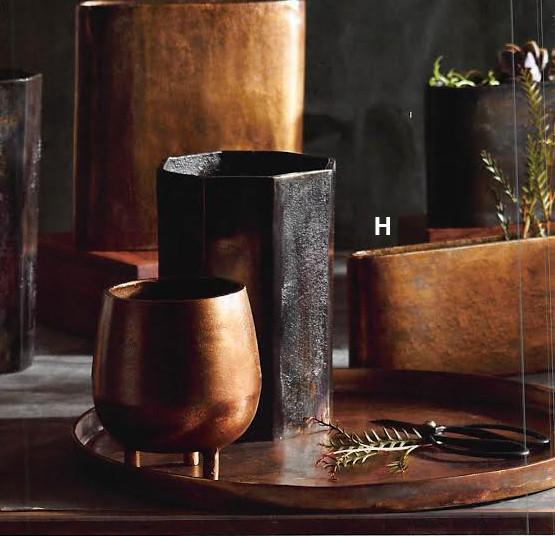 Roost Wide Linear Vases - Set Of 2