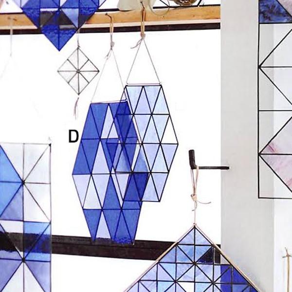 Roost Hexagon Stinson Stained Glass - Set Of 2