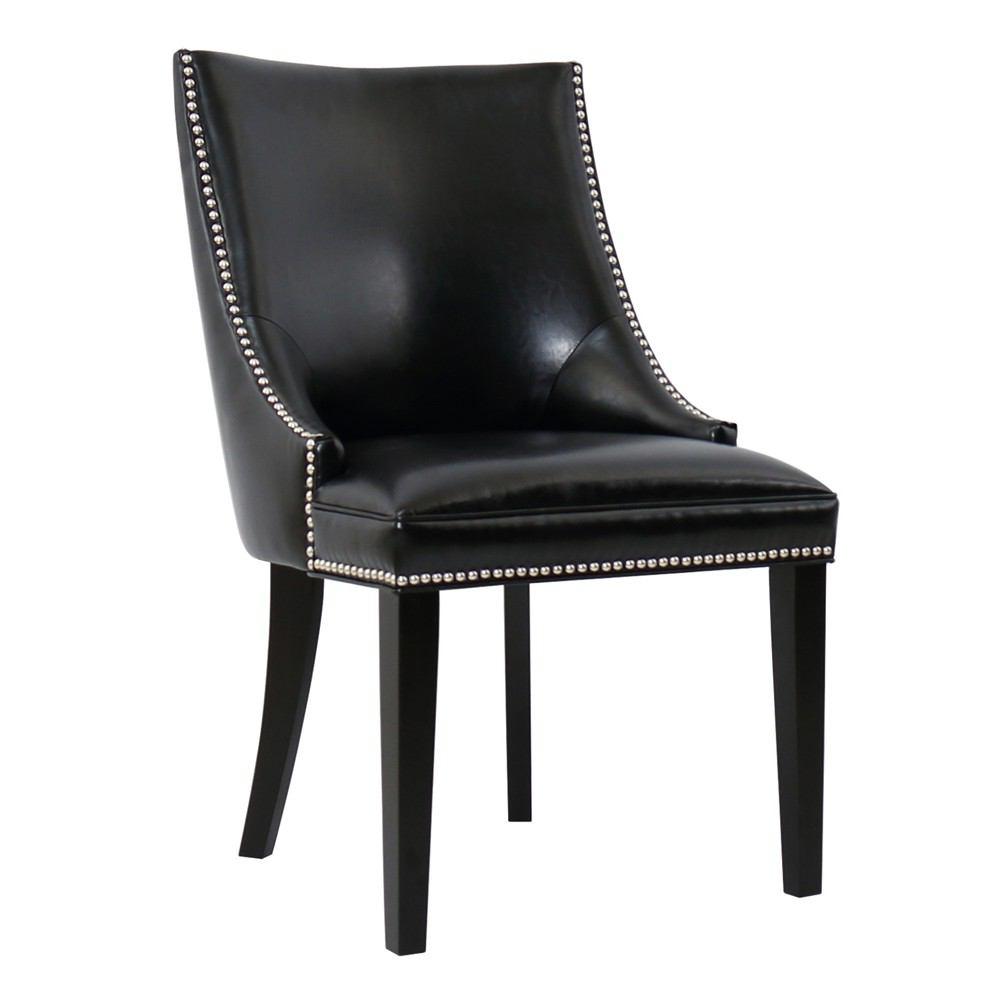 Padma's Plantation Metro Dining Chair - Black Eco-Leather