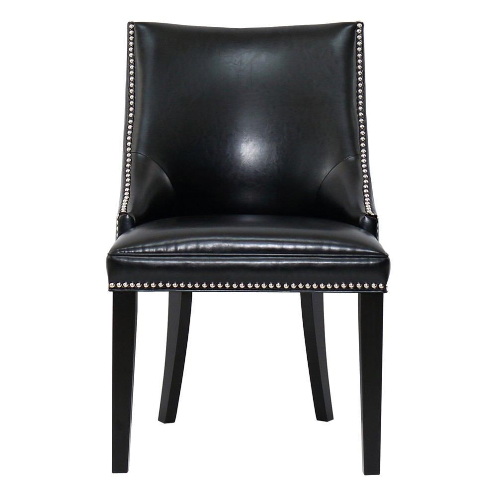 Padma's Plantation Metro Dining Chair - Black Eco-Leather