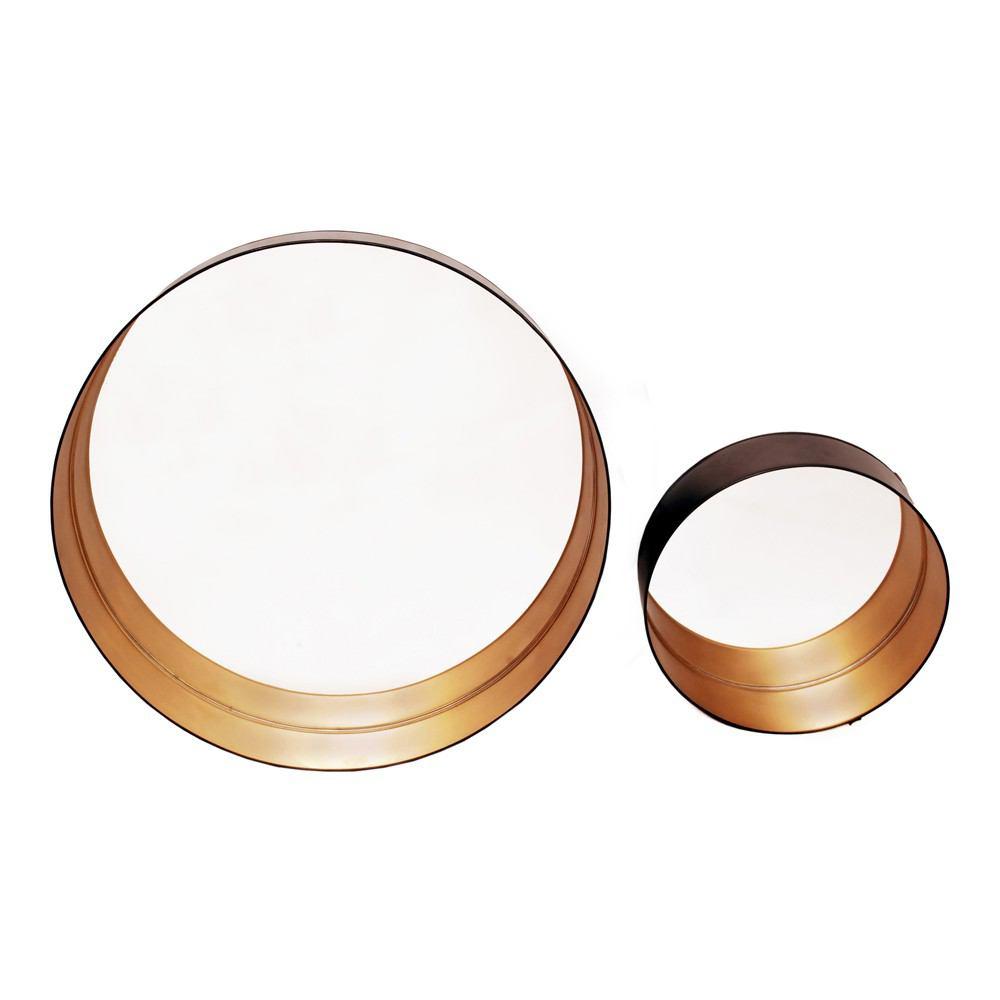 Moe's Home Collection Golden Tray Mirrors - Set Of 2