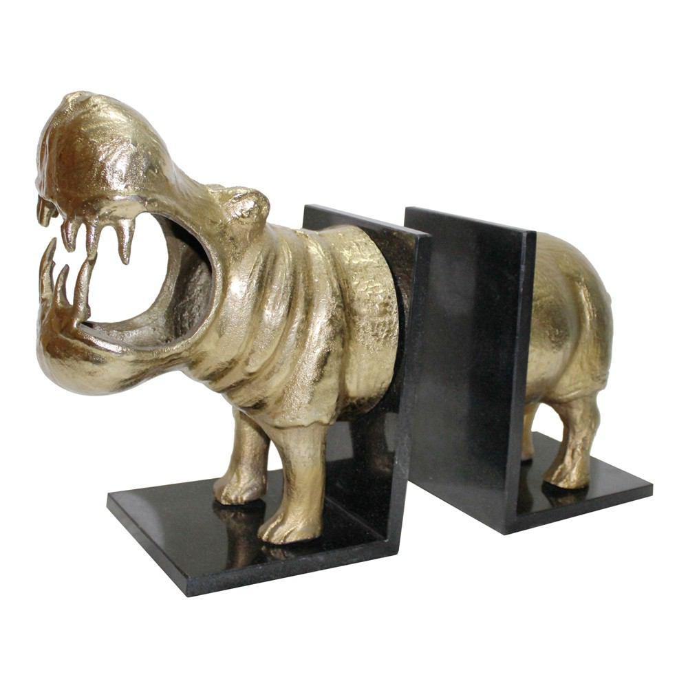 Moe's Home Collection Hippo Bookends