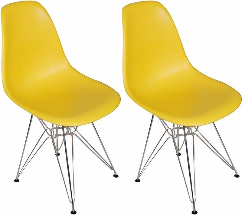 Mod Made Paris Tower Side Chair Chrome Leg 2-Pack
