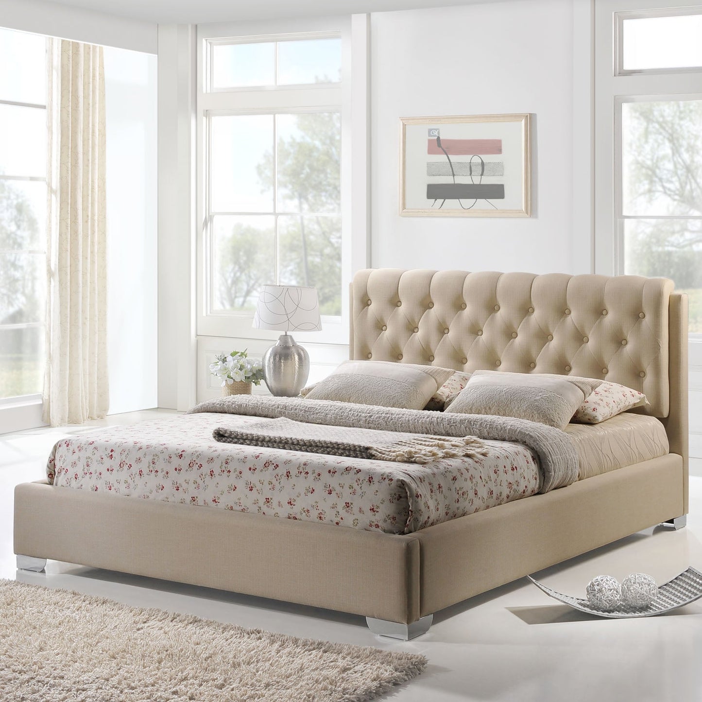 Amelia Queen Fabric Bed By Modway - MOD-5036 | Beds - 4