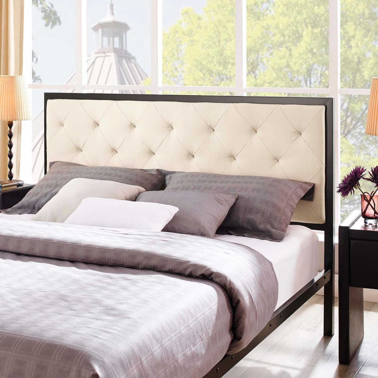 Modway Mia Queen Fabric Bed Frame | Beds | Modishstore-10