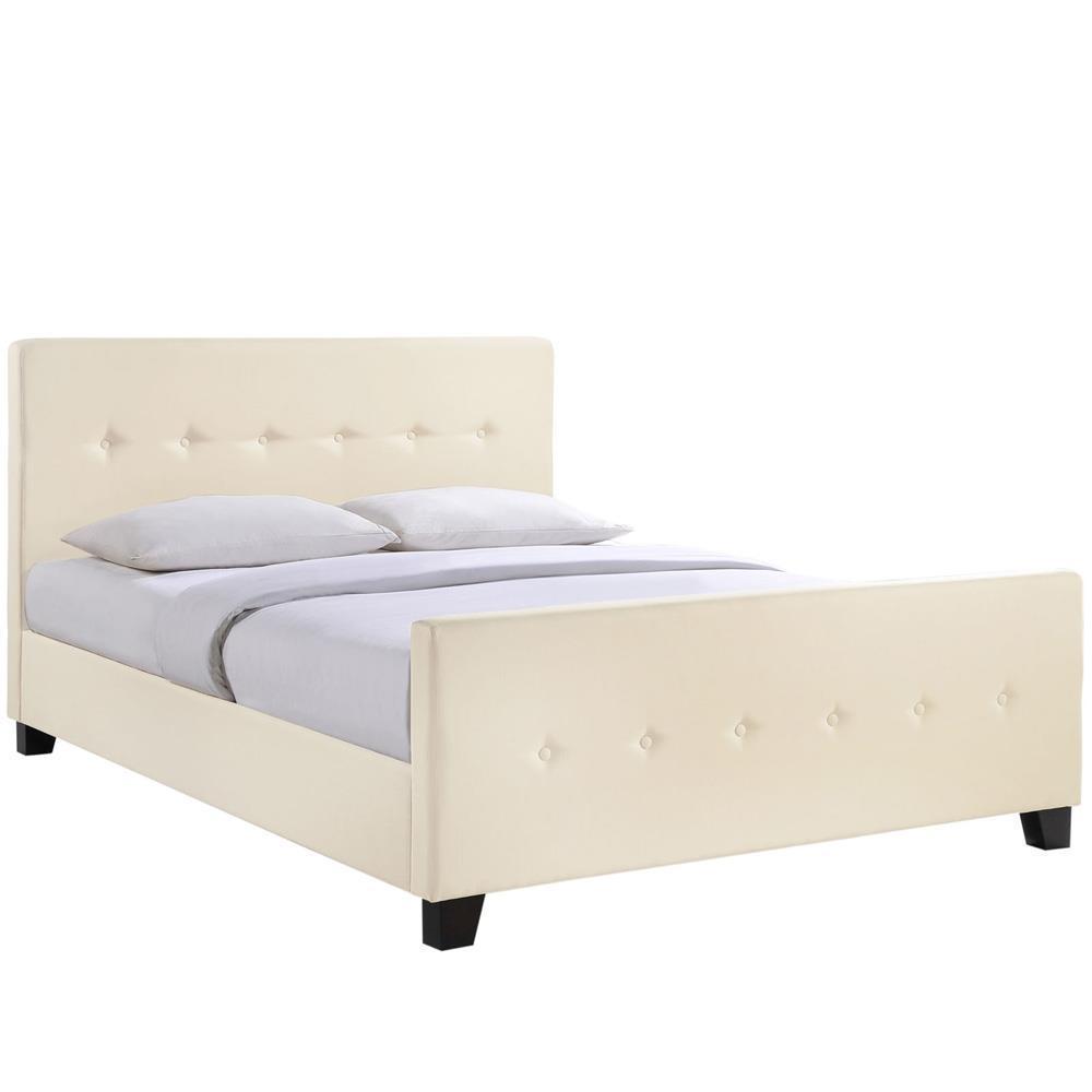Modway Abigail King Bed - Ivory