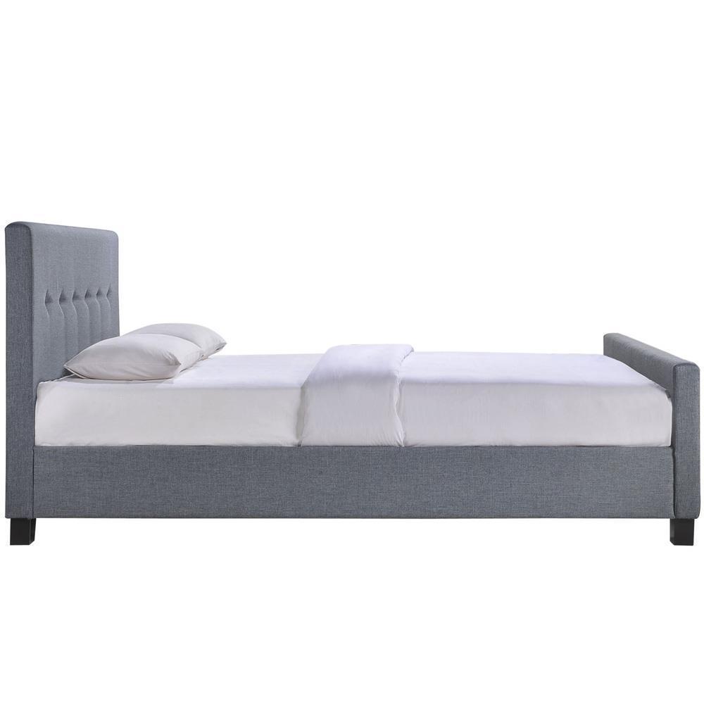 Modway Abigail King Bed - Smoke