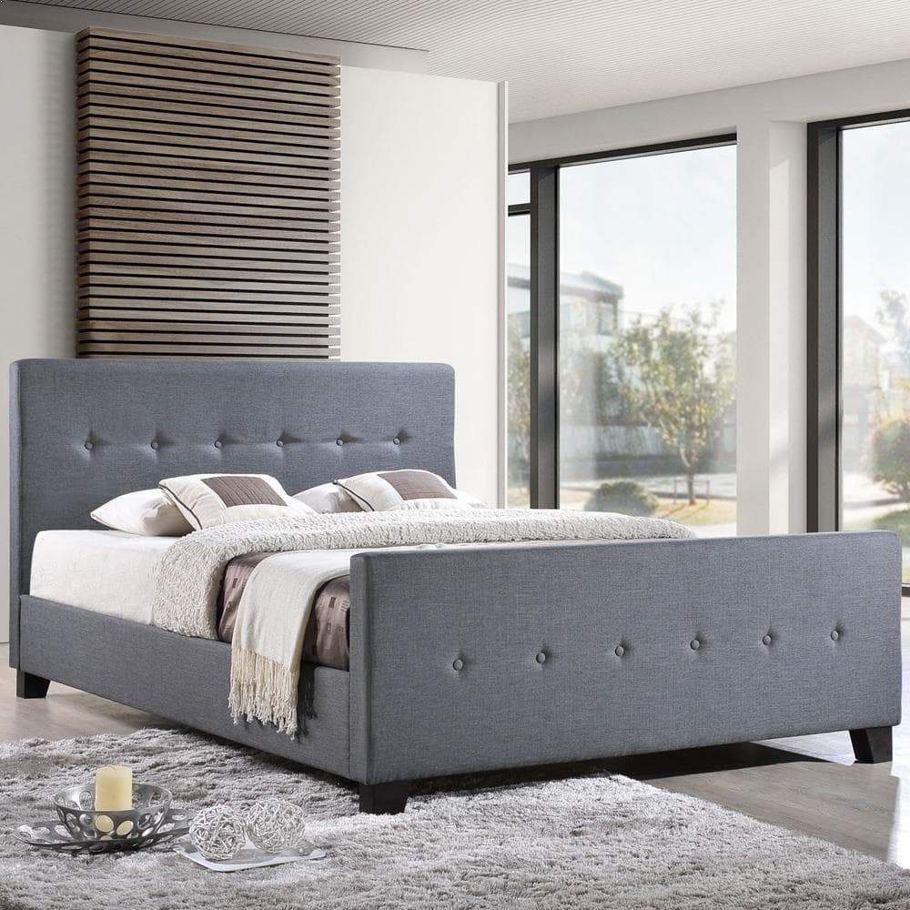 Modway Abigail King Bed - Smoke
