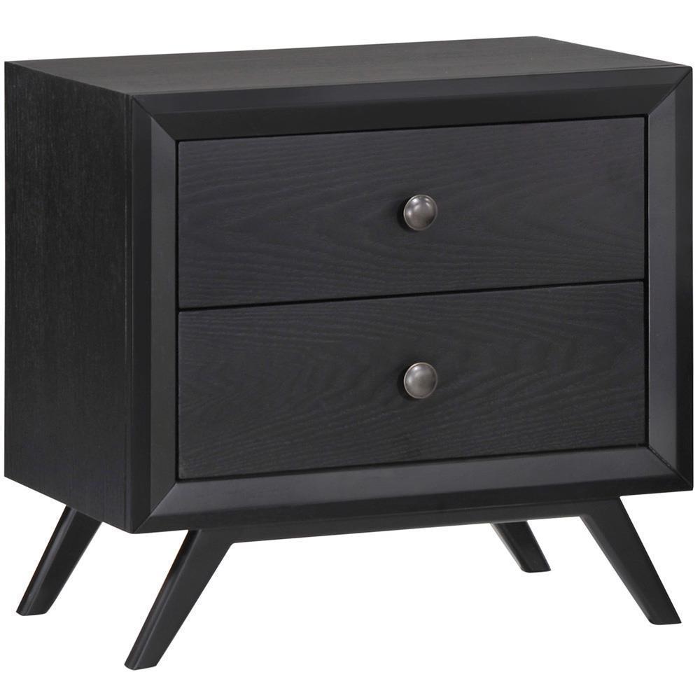 Modway Addison 3 Piece Queen Bedroom Set - Black Gray