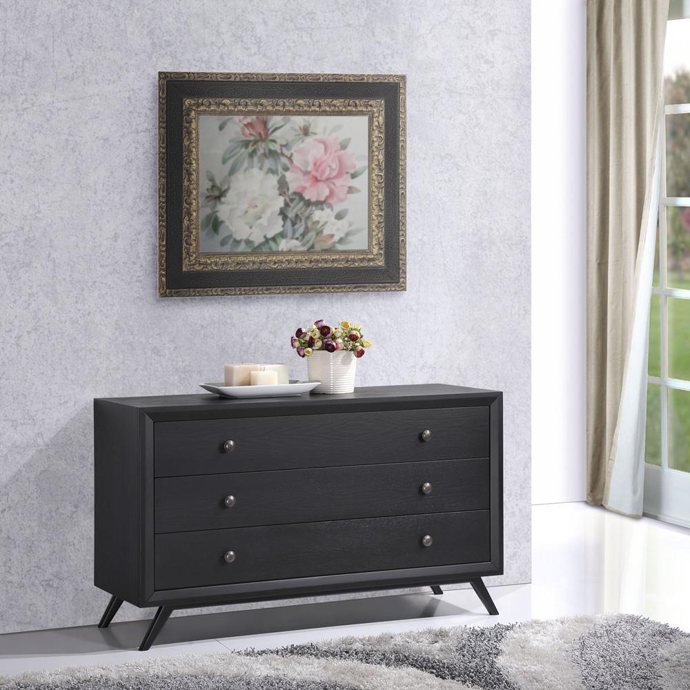 Modway Addison 5 Piece Queen Bedroom Set - Black Beige