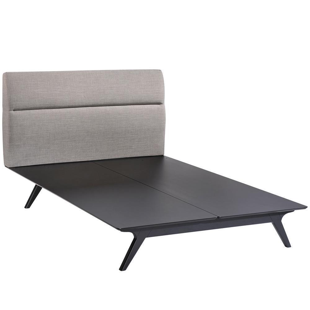 Modway Addison 5 Piece Queen Bedroom Set - Black Gray