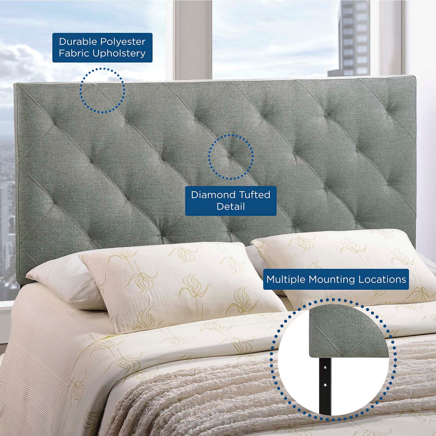 Modway Theodore Full Fabric Headboard - MOD-5313