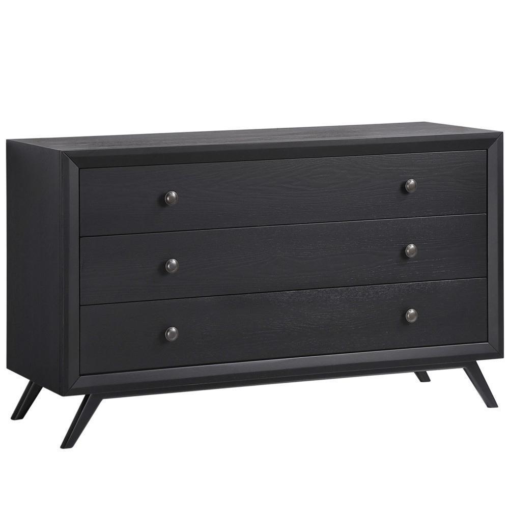 Modway Addison 5 Piece Queen Bedroom Set - Black Beige