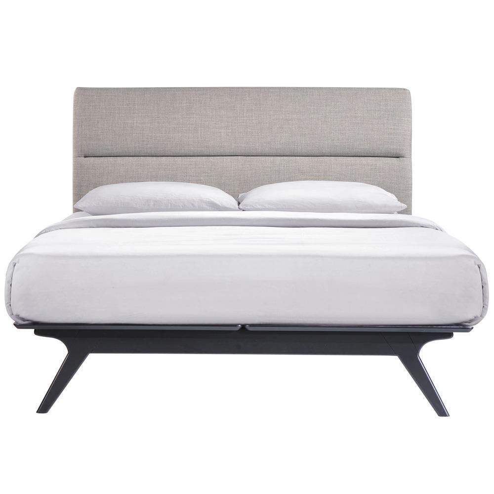 Modway Addison 5 Piece Queen Bedroom Set - Black Gray
