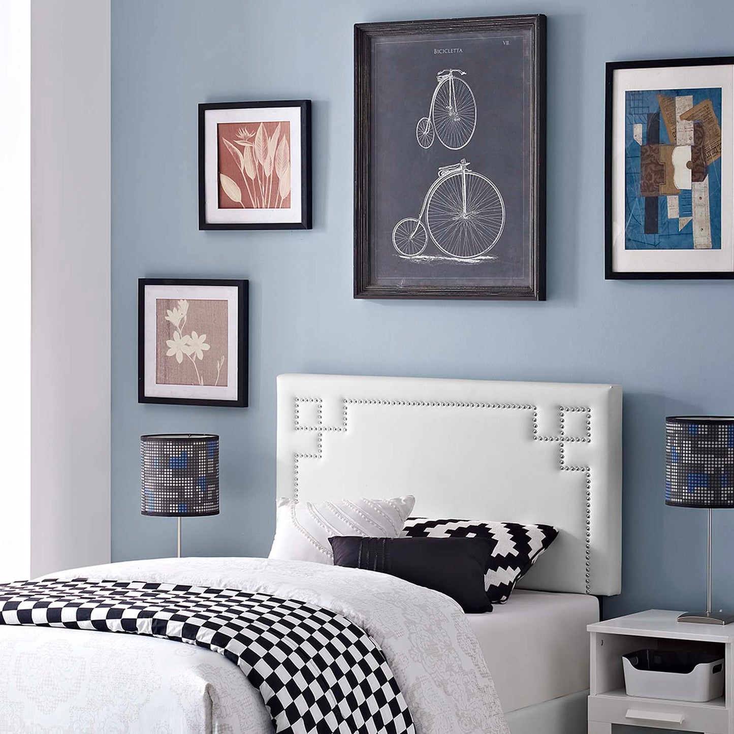 Modway Josie Twin Upholstered Vinyl Headboard | Headboards | Modishstore-5