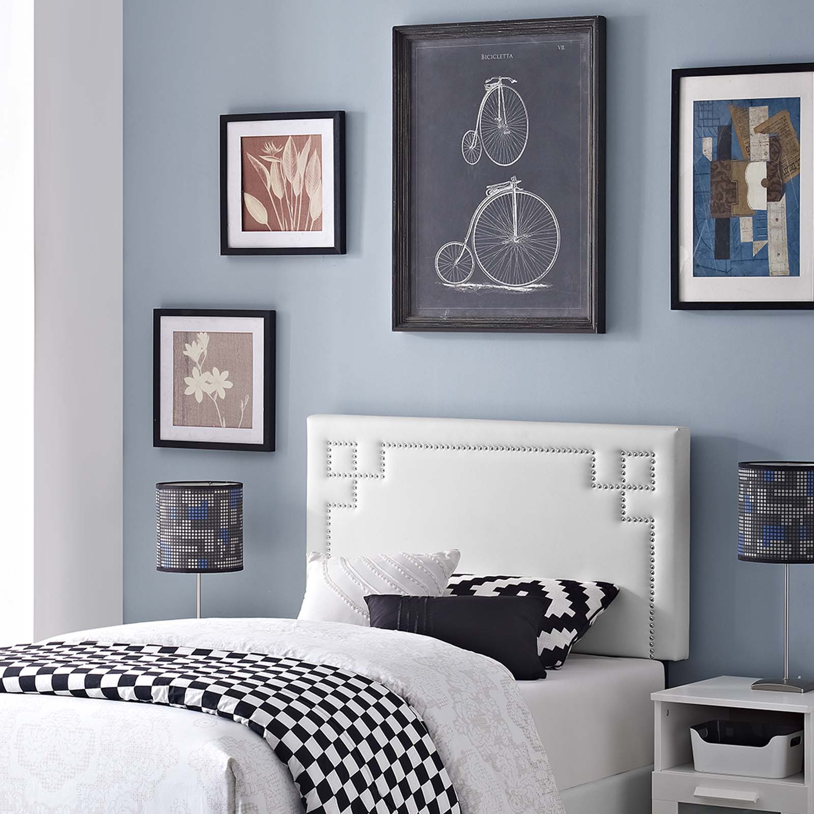 Modway Josie Twin Upholstered Vinyl Headboard | Headboards | Modishstore-5