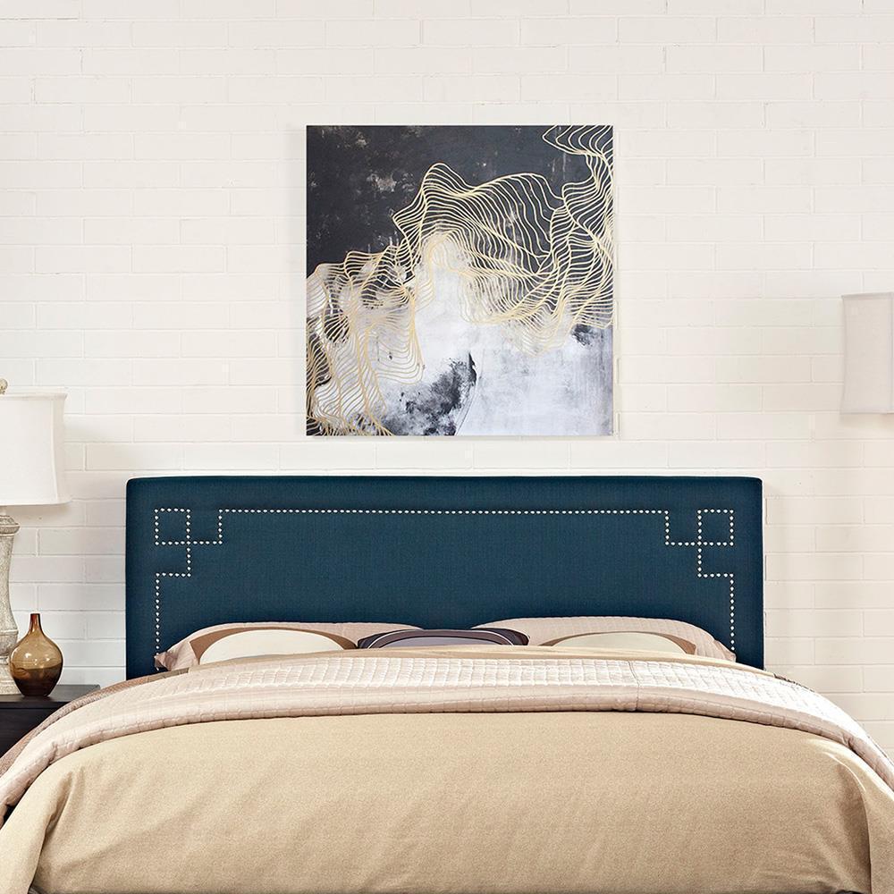 Modway Josie King Upholstered Fabric Headboard - Azure
