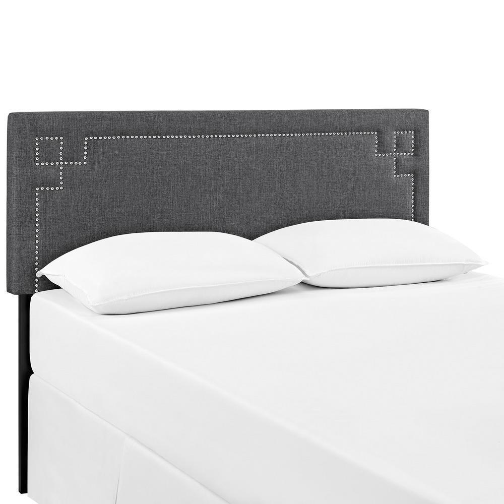 Modway Josie King Upholstered Fabric Headboard - Gray