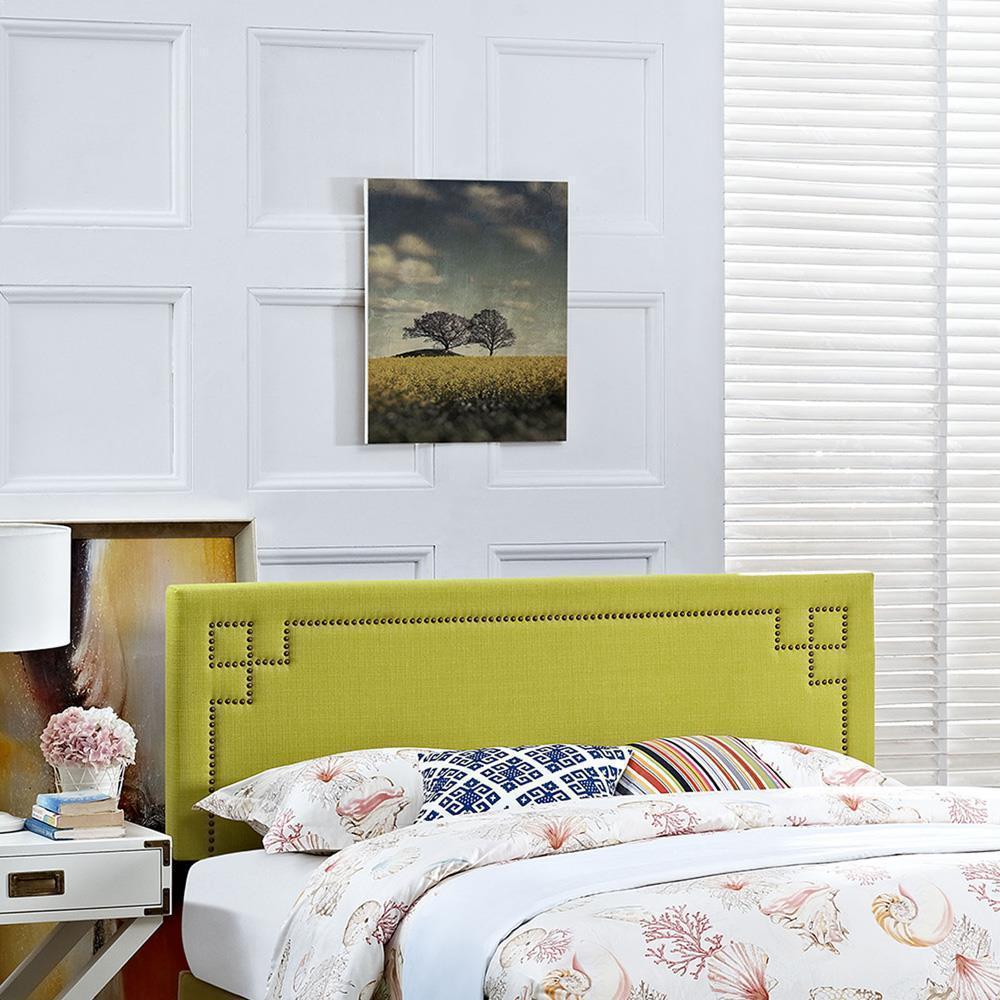 Modway Josie King Upholstered Fabric Headboard - Wheatgrass