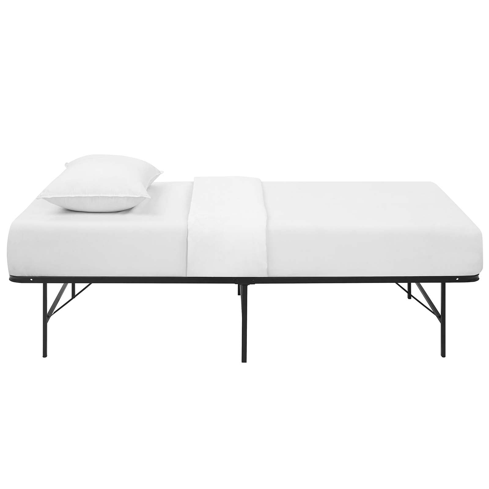 Modway Horizon Twin Stainless Steel Bed Frame | Beds | 