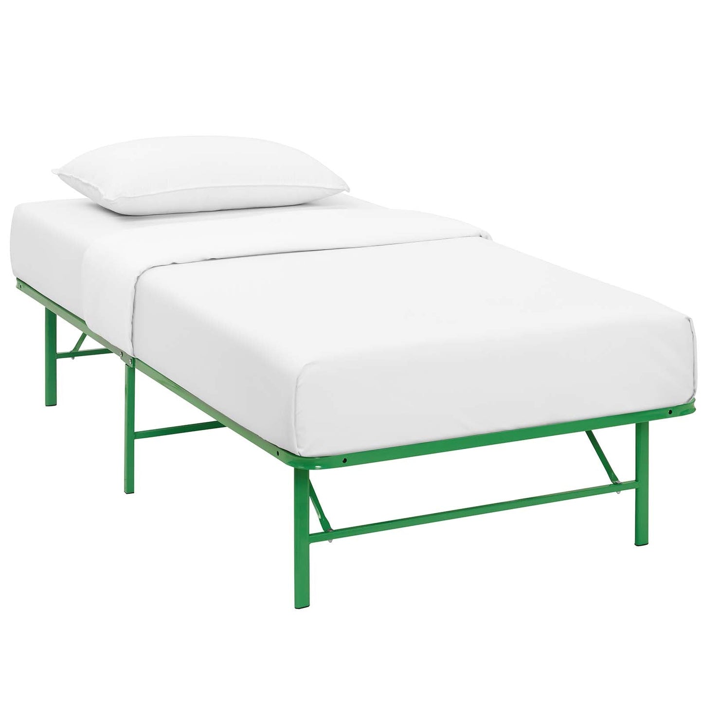 Modway Horizon Twin Stainless Steel Bed Frame | Beds | 