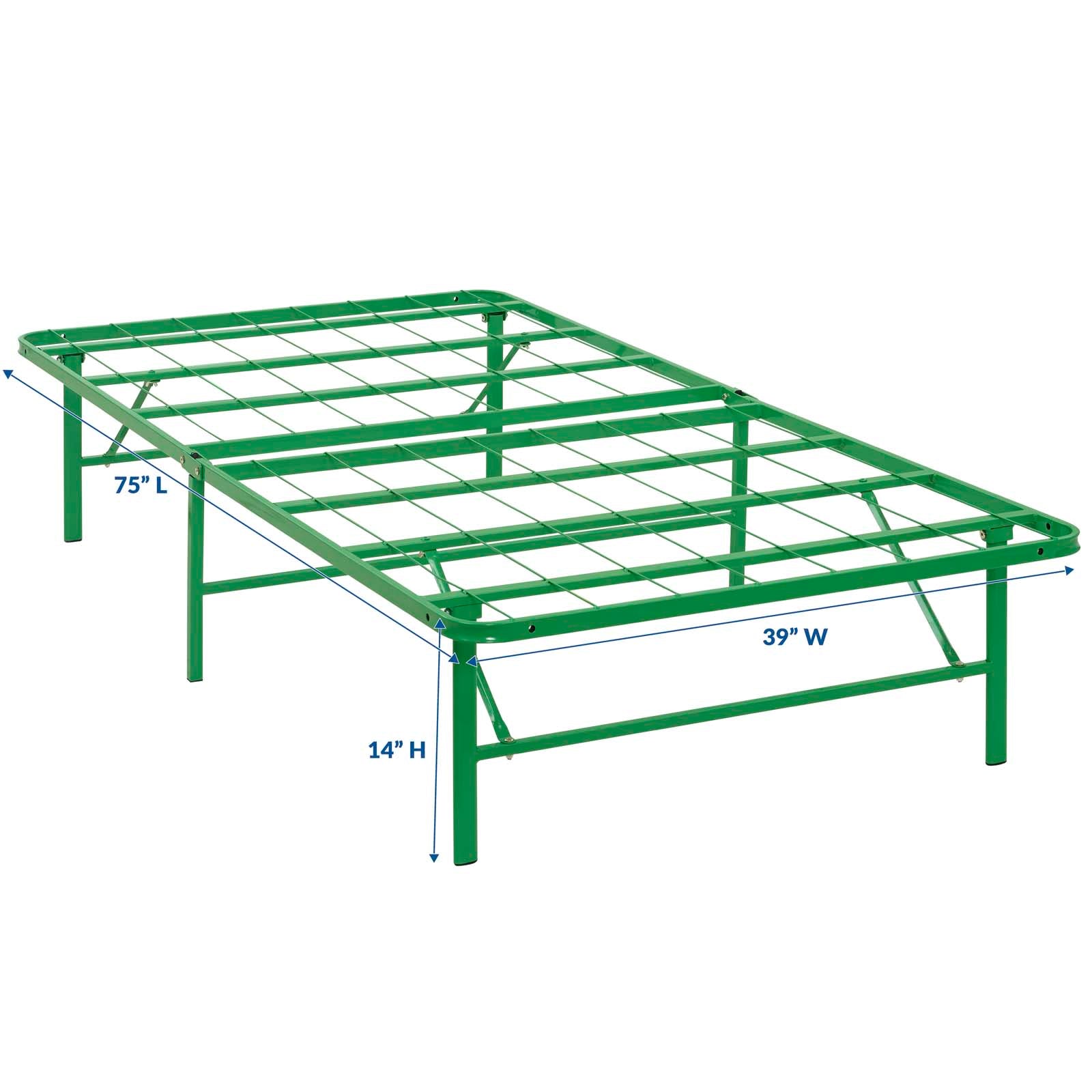 Modway Horizon Twin Stainless Steel Bed Frame | Beds | 