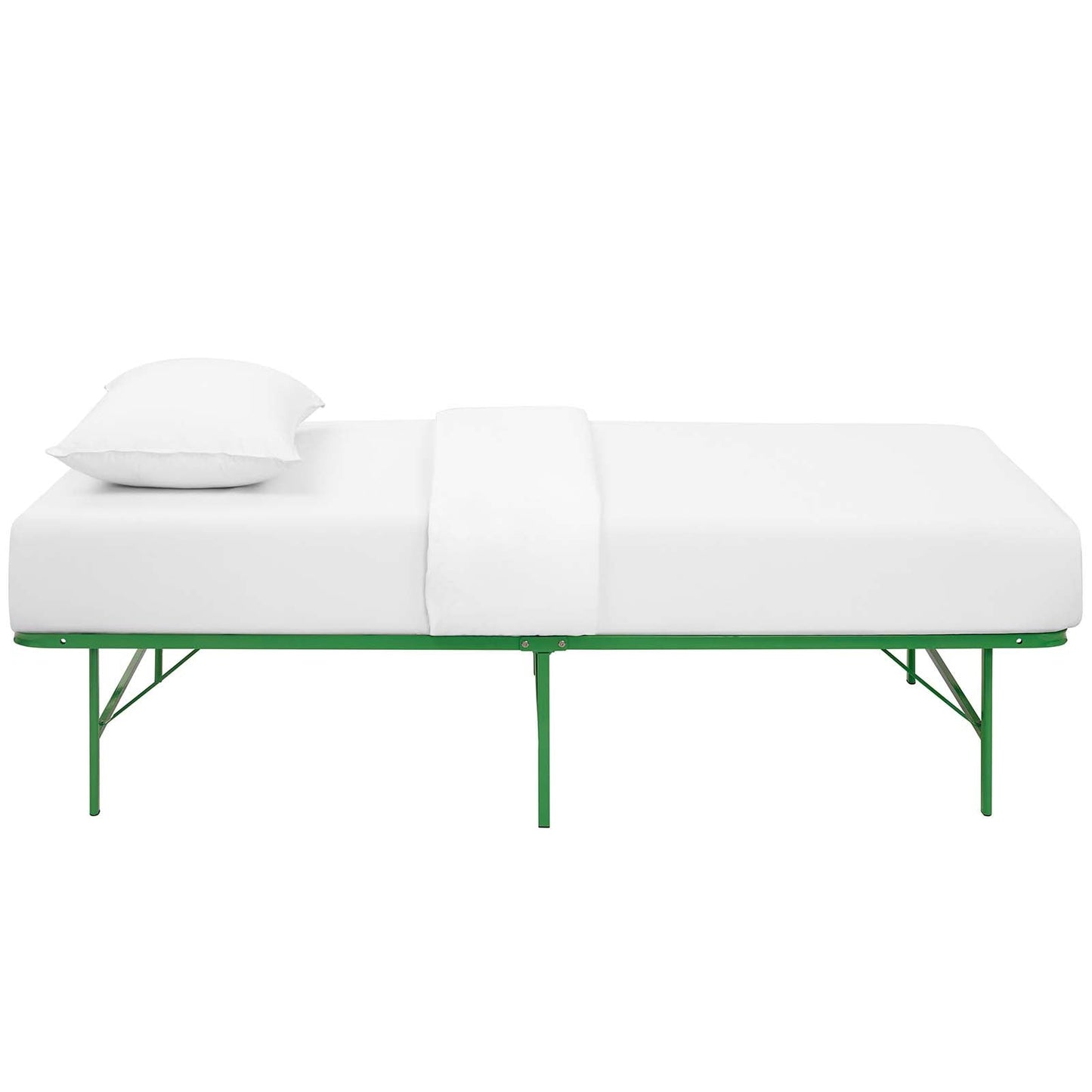 Modway Horizon Twin Stainless Steel Bed Frame | Beds | 