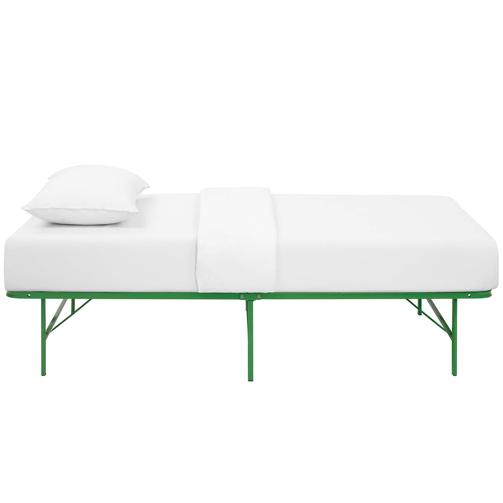 Modway Horizon Twin Stainless Steel Bed Frame | Beds | 
