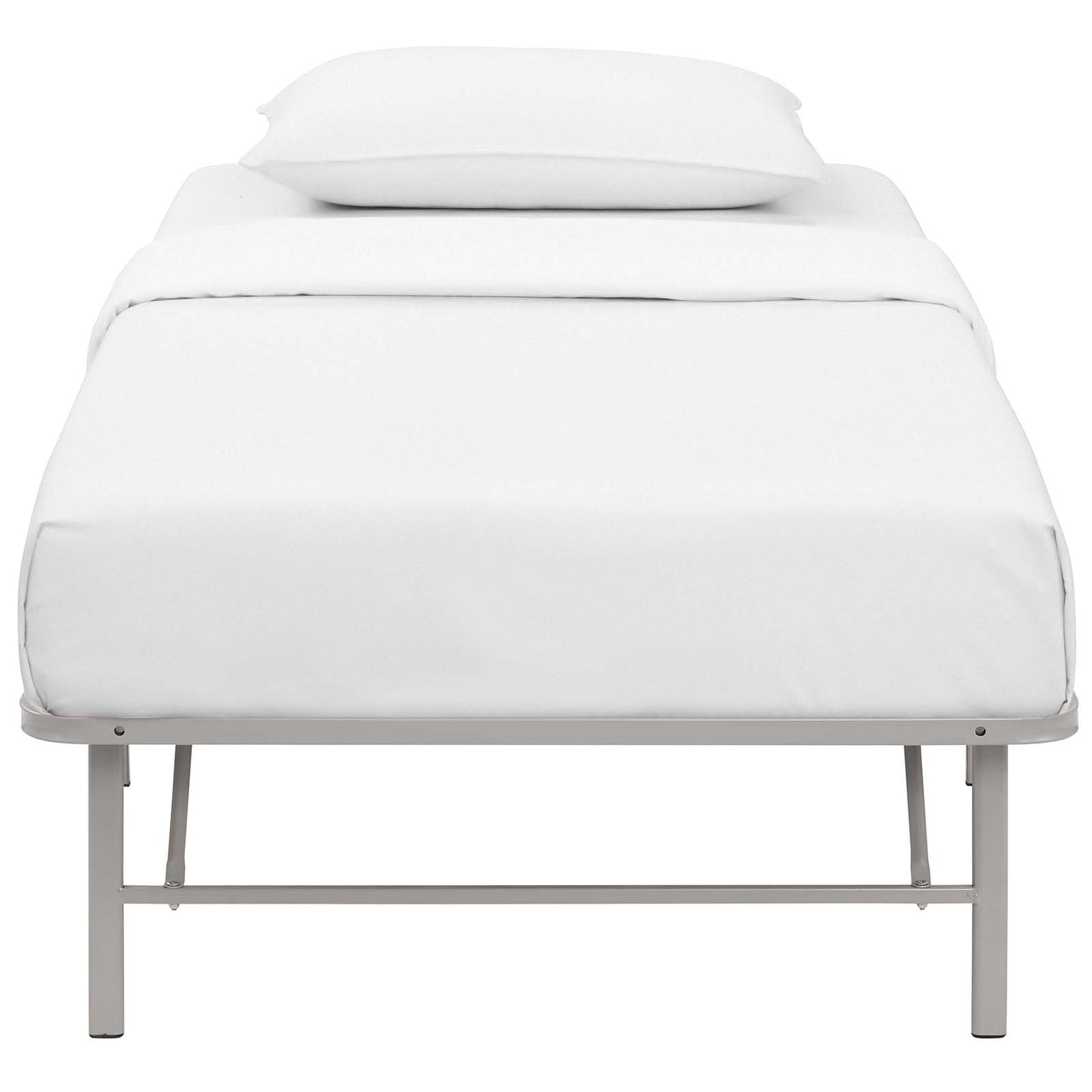 Modway Horizon Twin Stainless Steel Bed Frame | Beds | 