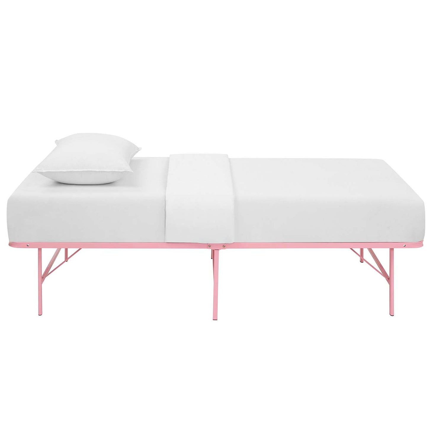 Modway Horizon Twin Stainless Steel Bed Frame | Beds | 