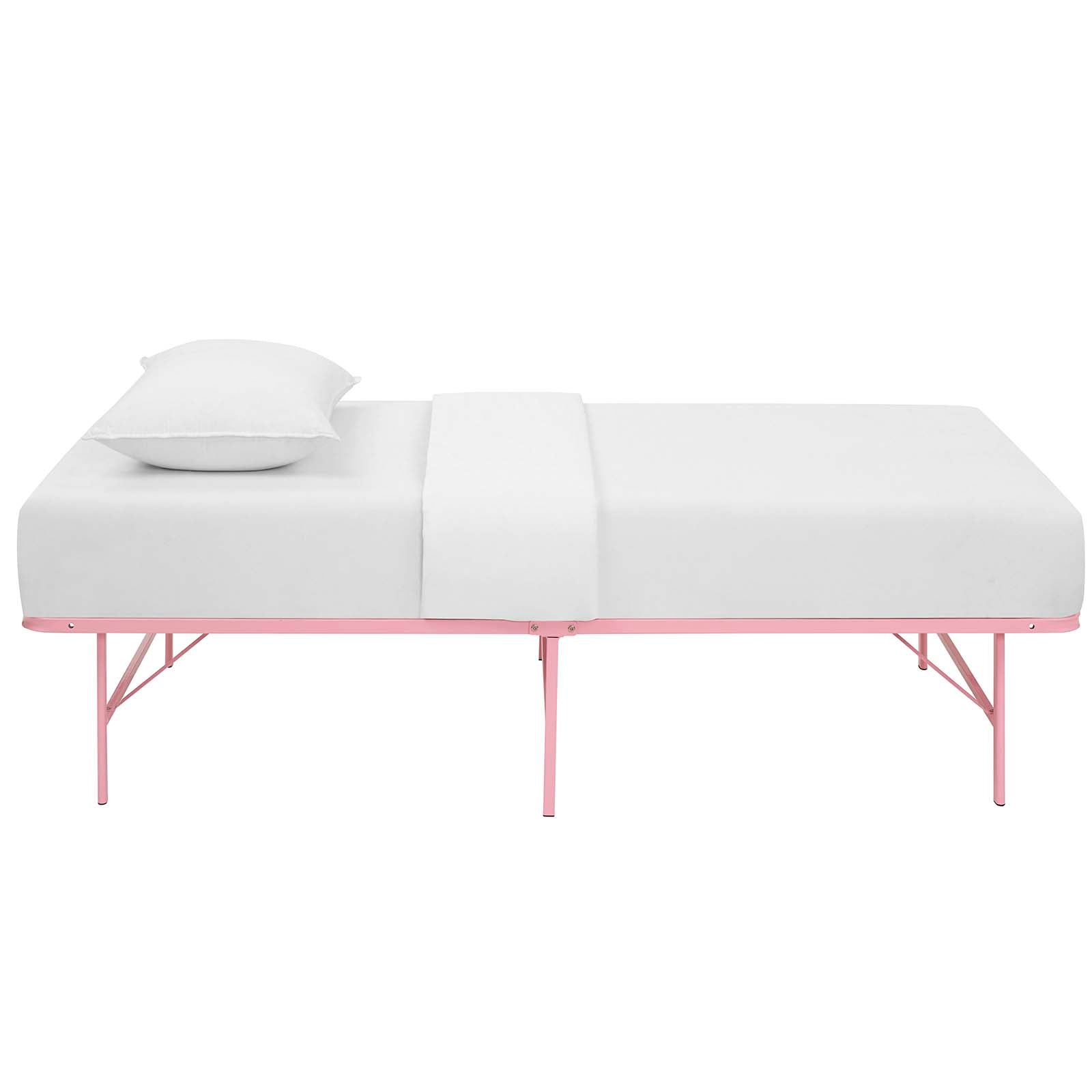 Modway Horizon Twin Stainless Steel Bed Frame | Beds | 