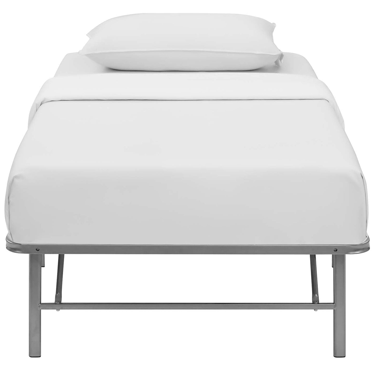 Modway Horizon Twin Stainless Steel Bed Frame | Beds | 