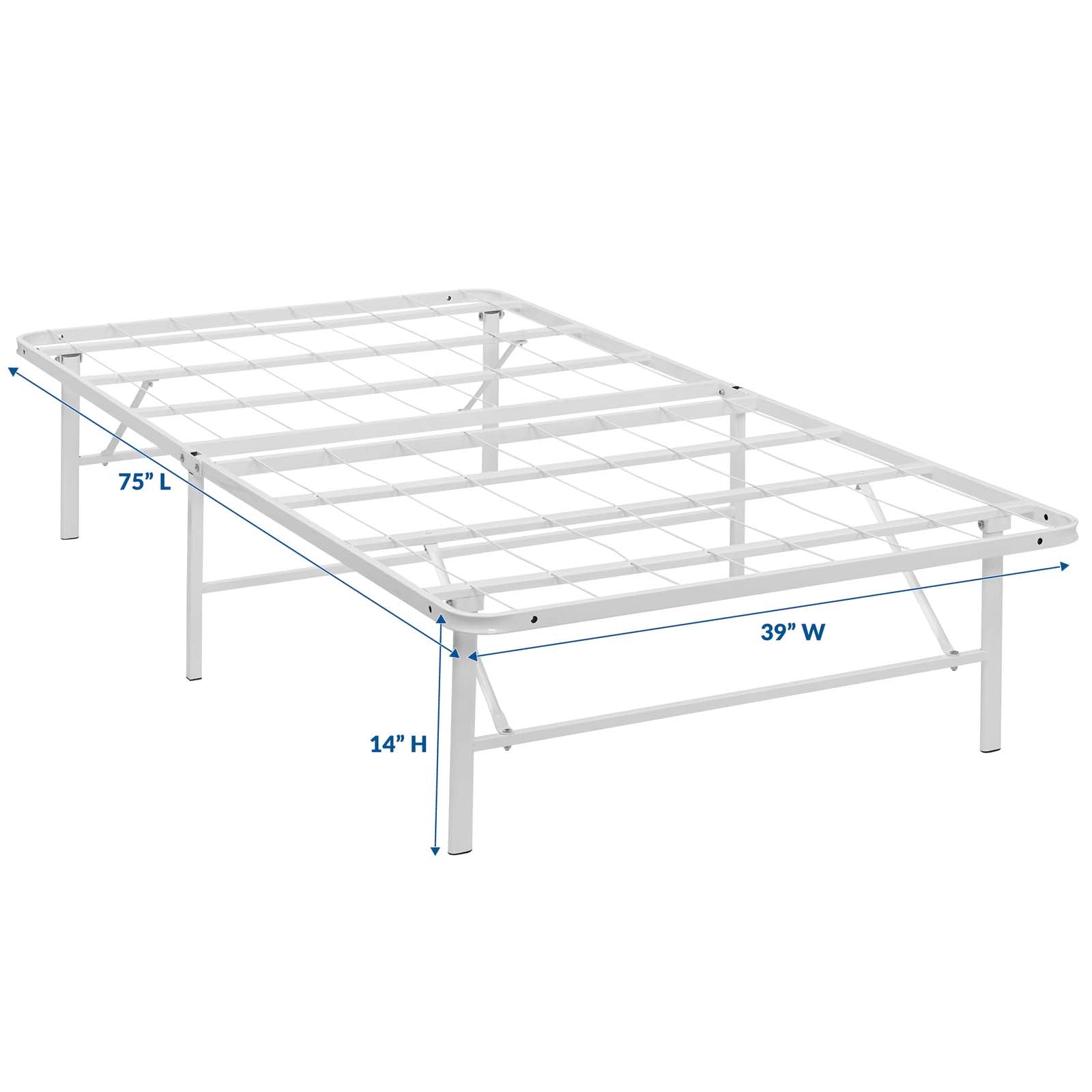 Modway Horizon Twin Stainless Steel Bed Frame | Beds | 