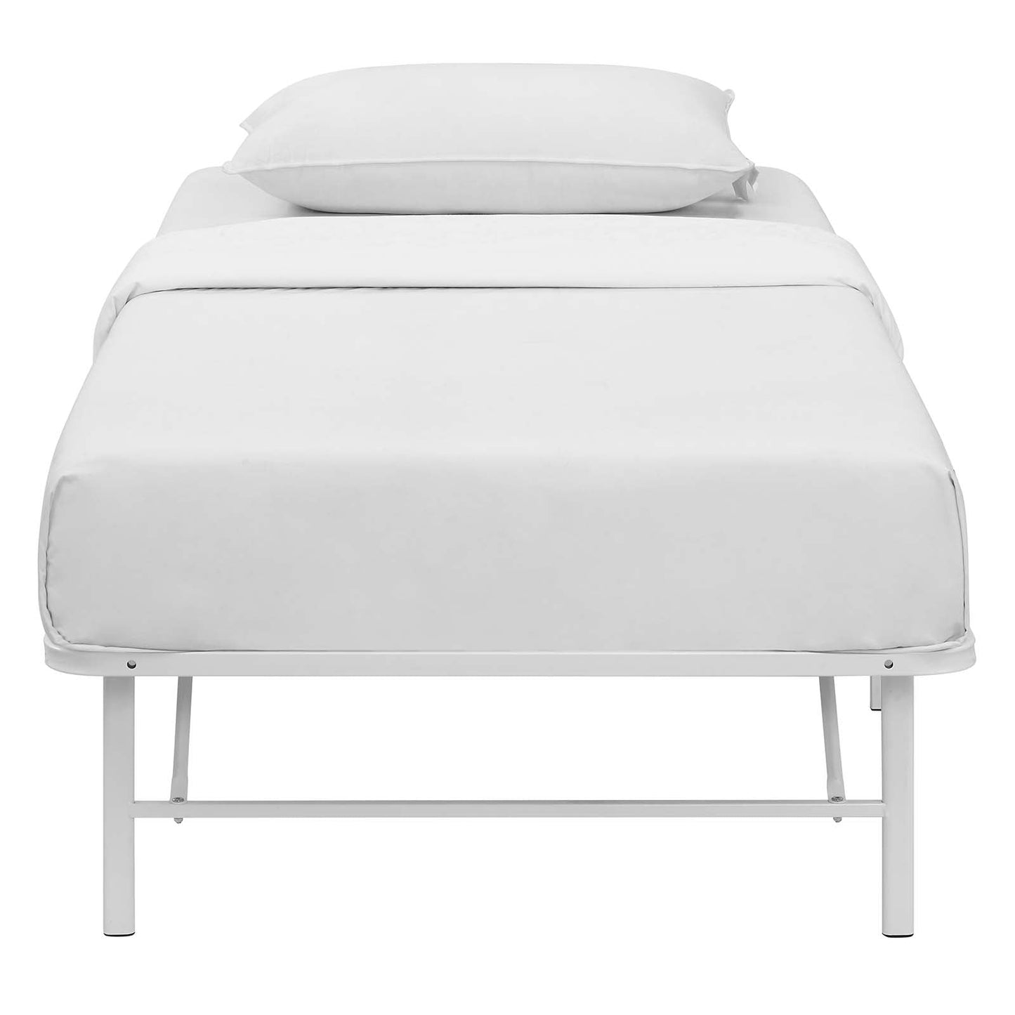 Modway Horizon Twin Stainless Steel Bed Frame | Beds | 