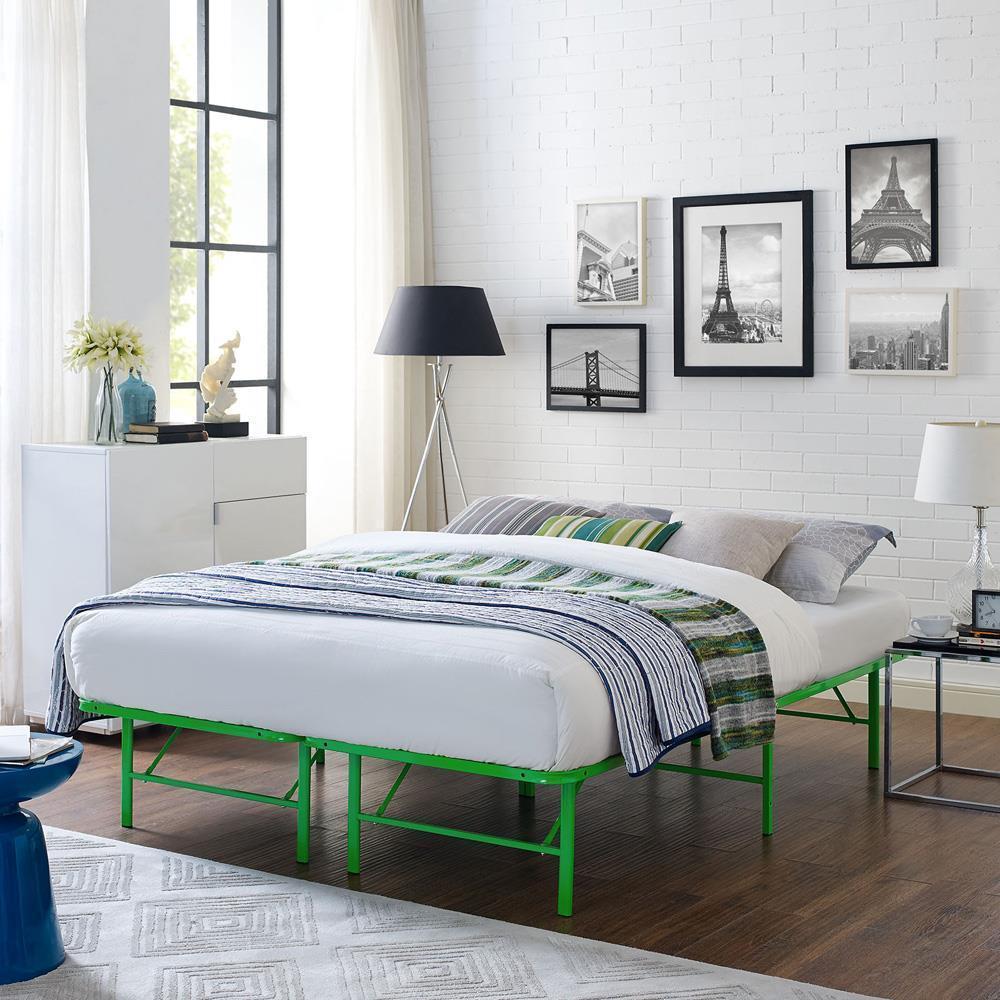 Modway Horizon Queen Stainless Steel Bed Frame | Beds | 