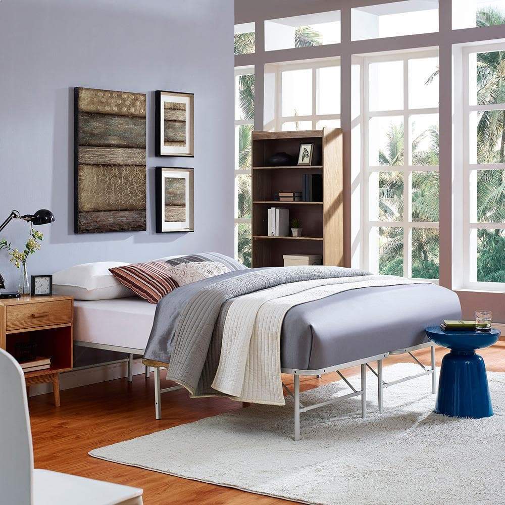 Modway Horizon Queen Stainless Steel Bed Frame | Beds | 