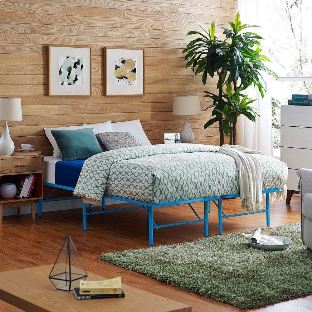 Modway Horizon Queen Stainless Steel Bed Frame | Beds | 