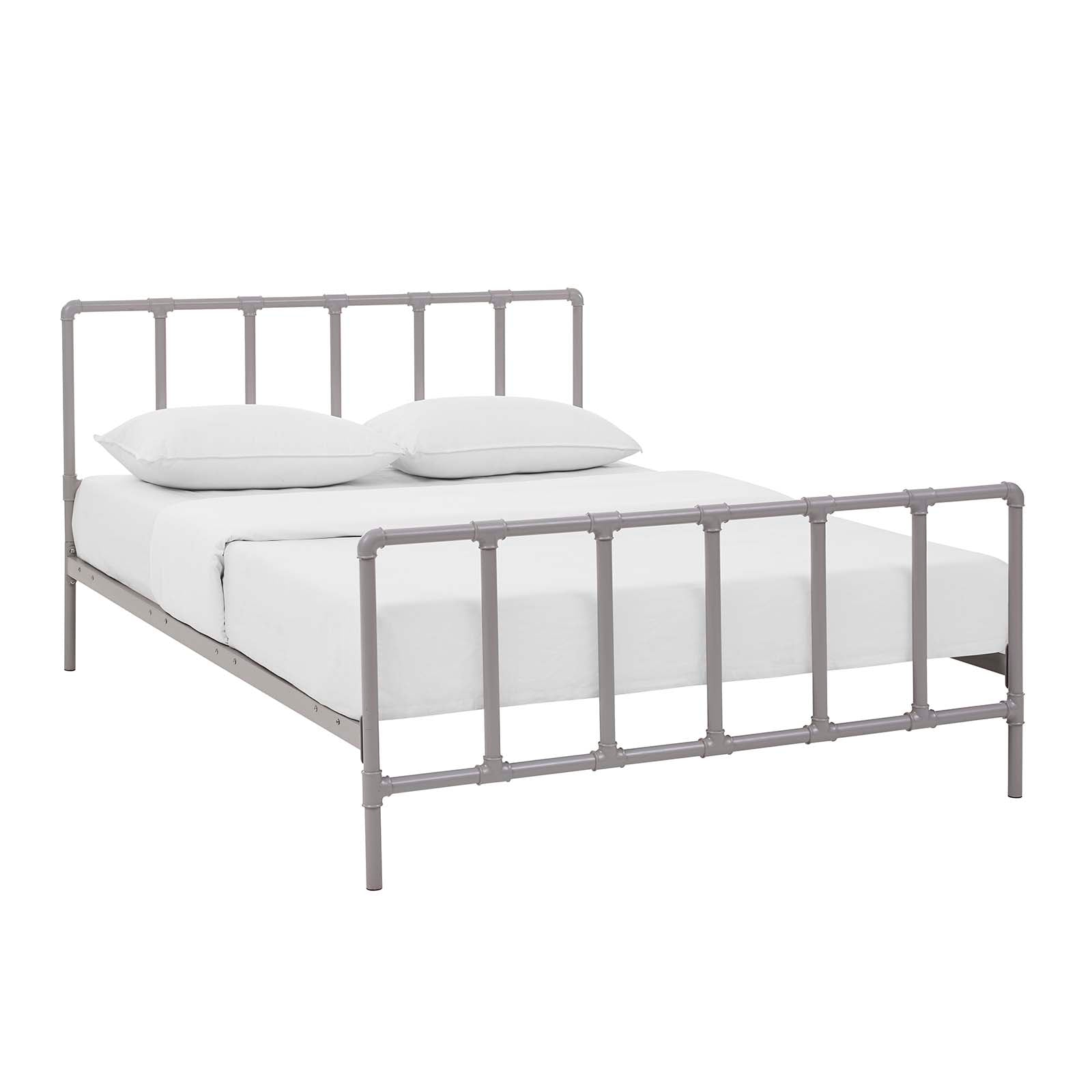 Modway Dower Queen Stainless Steel Bed | Beds | 