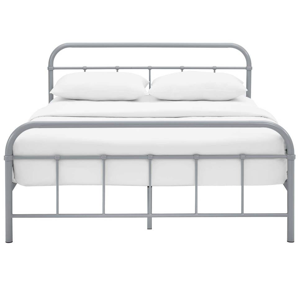 Modway Maisie Queen Stainless Steel Bed Frame | Beds | Modishstore-3