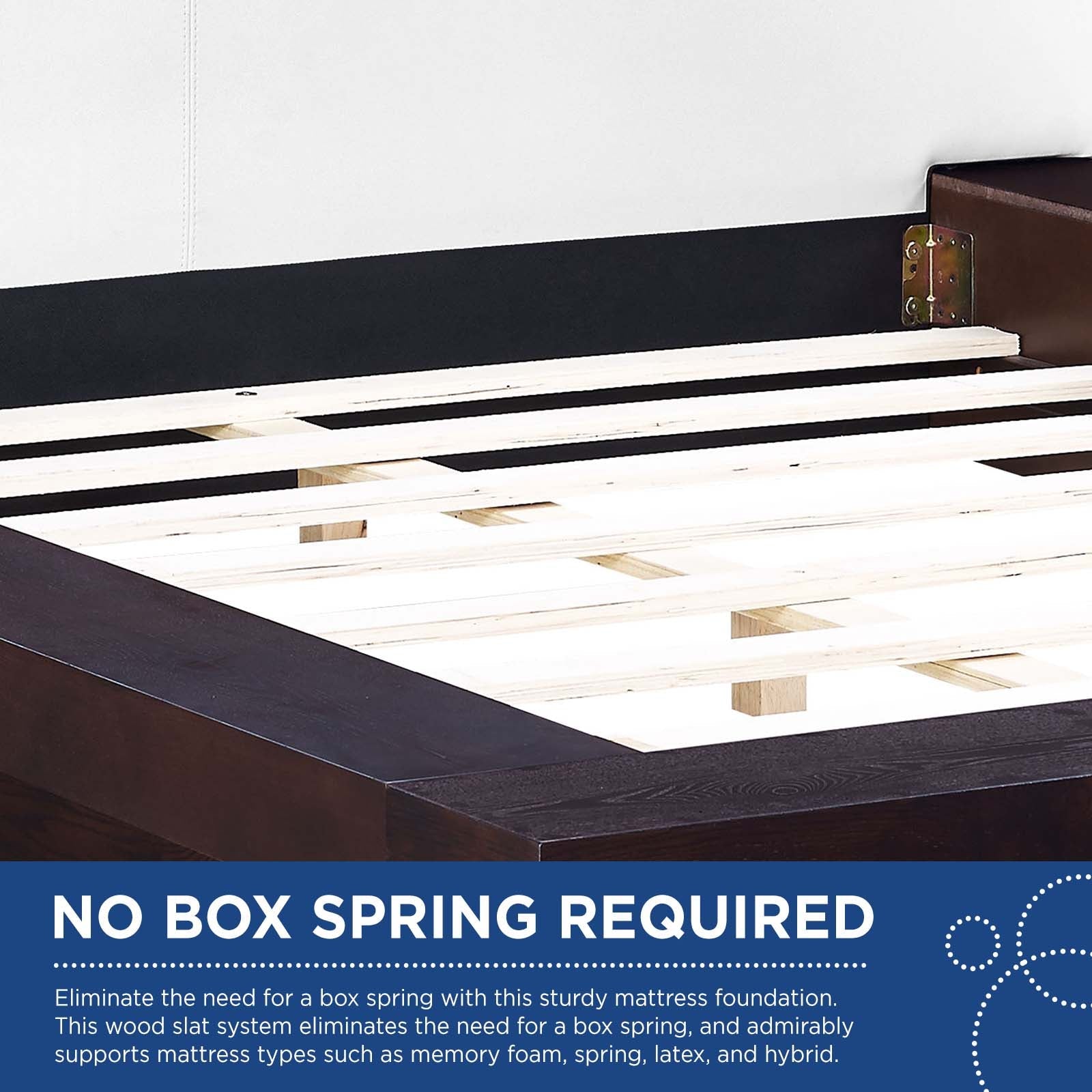 Modway Freja Queen Vinyl Platform Bed | Beds | 