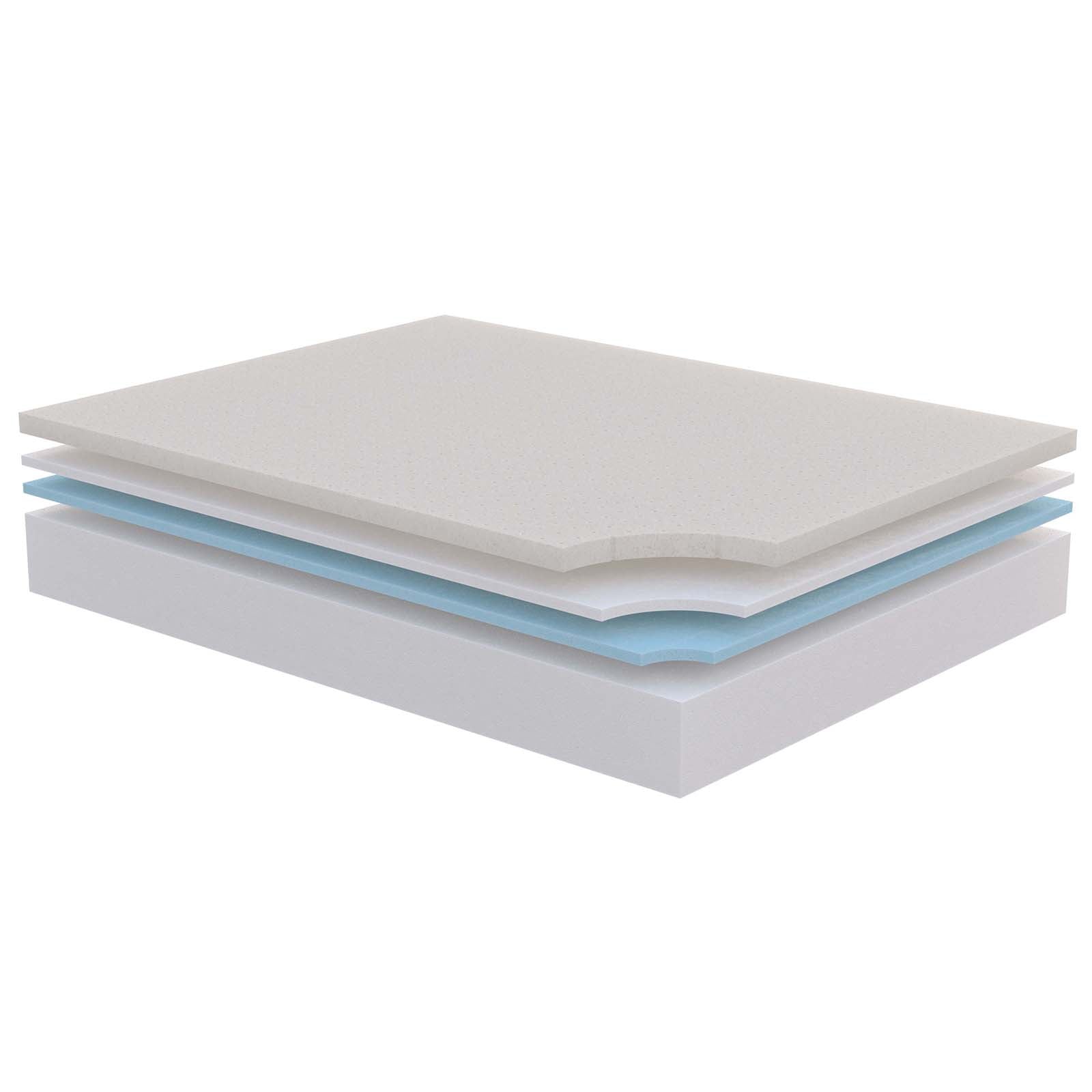 Modway Sabrina 12" Twin Memory Foam Mattress - White | Mattresses | Modishstore