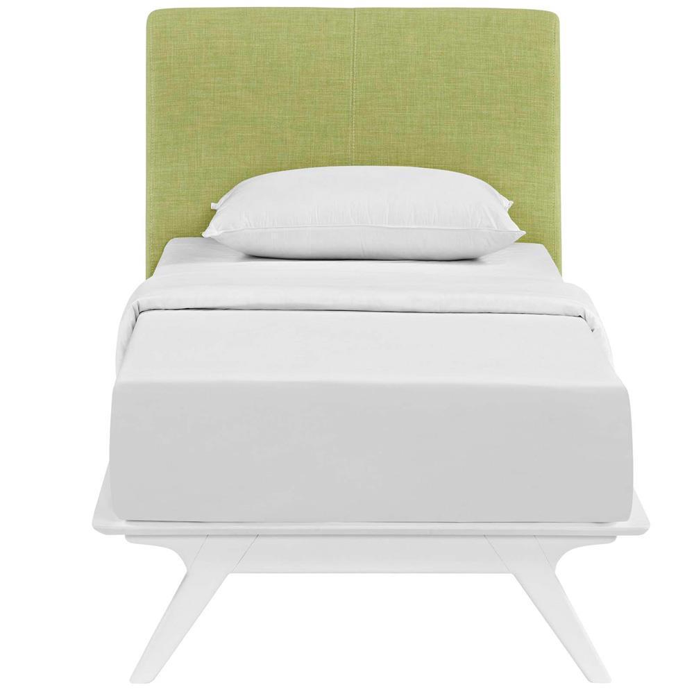 Modway Tracy Twin Bed - White Green