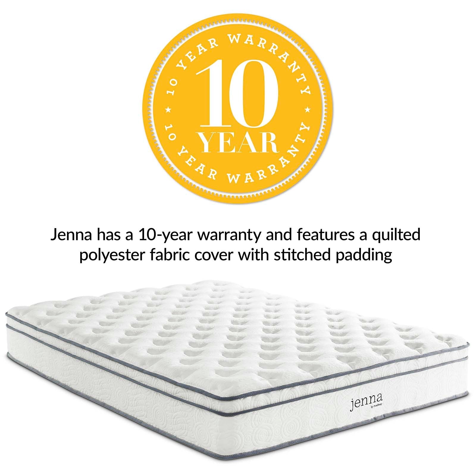 Modway Jenna 10" King Innerspring Mattress | Mattresses | 