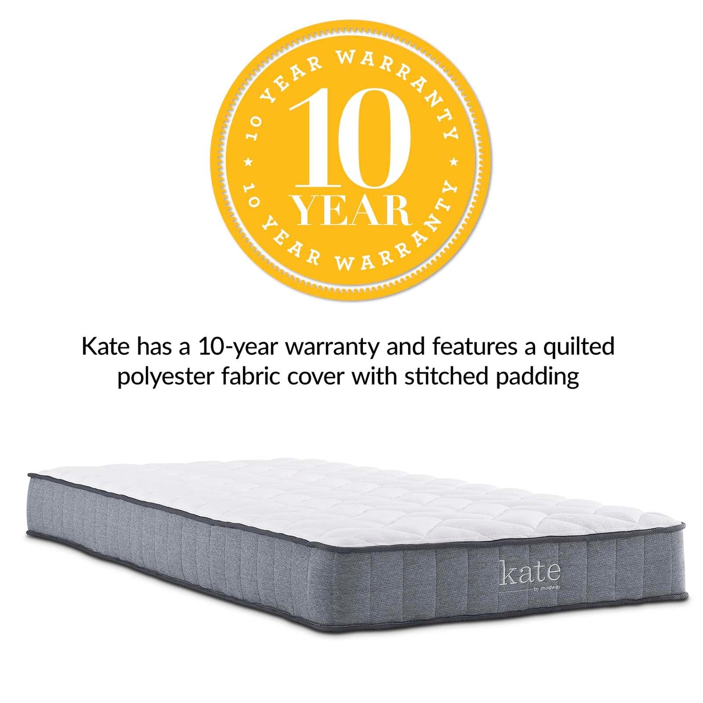 Modway Kate 8" Twin Mattress | Mattresses | Modishstore-6