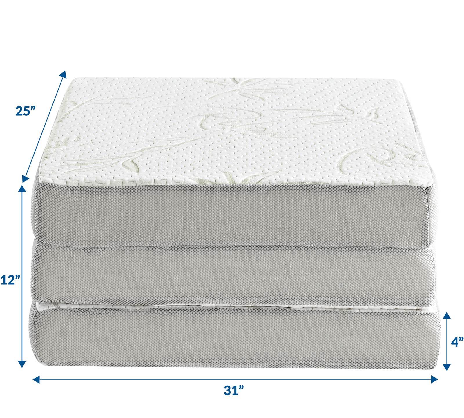 Modway Relax Tri-Fold Mattress - MOD-5781-WHI | Mattresses | Modishstore-2