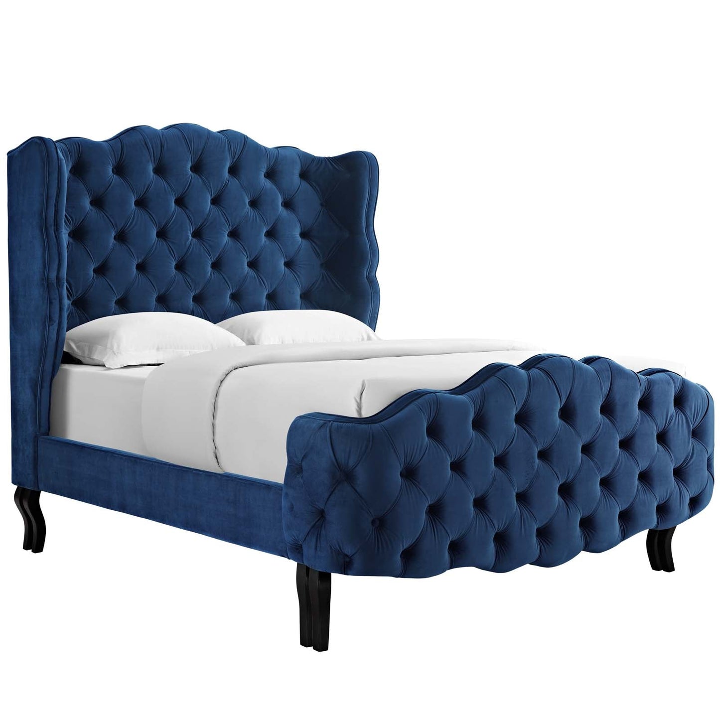 Modway Violette Queen Tufted Wingback Performance Velvet Platform Bed - MOD-5804