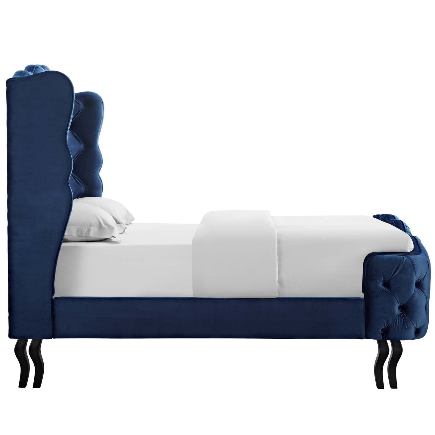 Modway Violette Queen Tufted Wingback Performance Velvet Platform Bed - MOD-5804