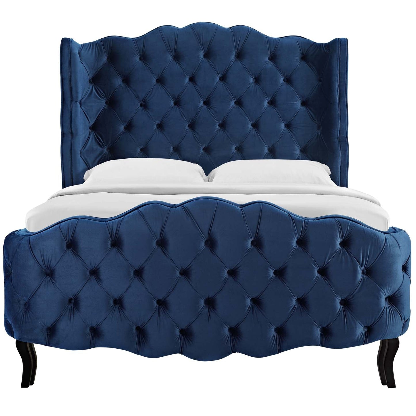 Modway Violette Queen Tufted Wingback Performance Velvet Platform Bed - MOD-5804